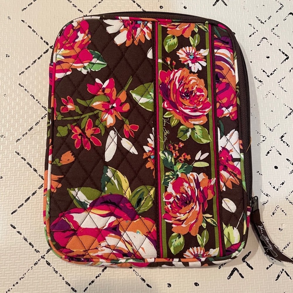 Vera Bradley‎ "English Rose" Print E-Reader Mini Tablet or IPad Holder 8x10